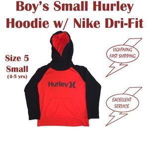 Hurley Hoodie Shirt with Nike Dri-Fit Size 5 Small
